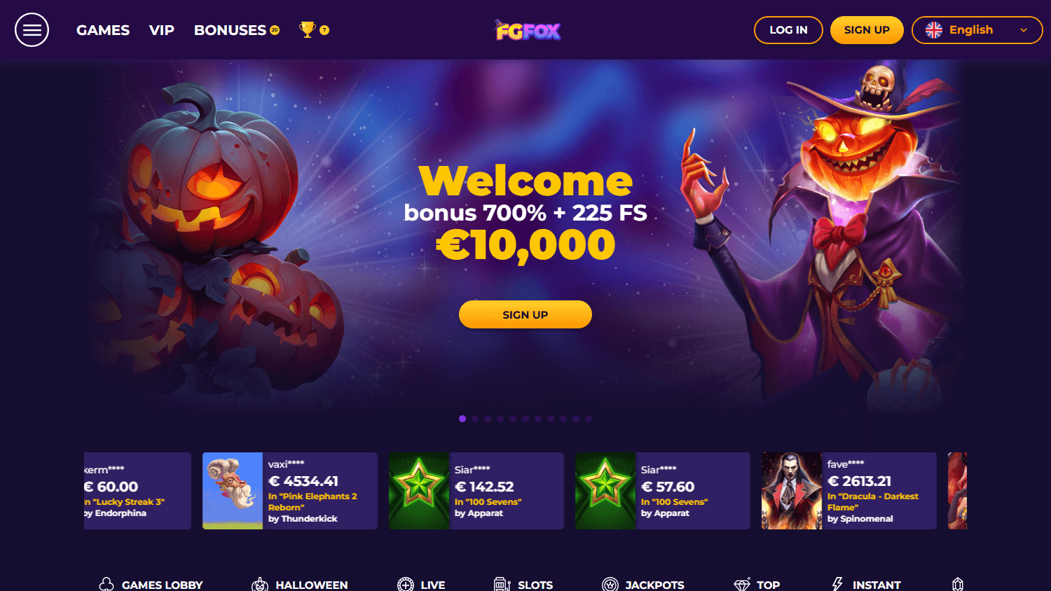 FgFox Casino Desktop screenshot